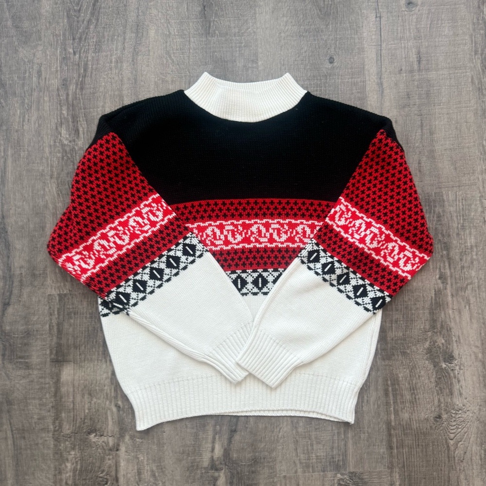 90s Vintage Fair Isle Nordic Sweater
